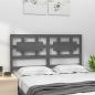 Preview: Kopfteil Grau 185,5x4x100 cm Massivholz Kiefer
