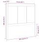Preview: Kopfteil Grau 80,5x4x100 cm Massivholz Kiefer