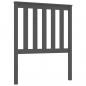 Preview: Kopfteil Grau 81x6x101 cm Massivholz Kiefer
