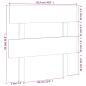 Preview: Kopfteil Honigbraun 93,5x3x81 cm Massivholz Kiefer