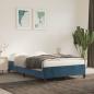 Preview: ARDEBO.de - Bettgestell Dunkelblau 120x200 cm Samt