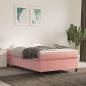Preview: ARDEBO.de - Bettgestell Rosa 120x200 cm Samt