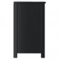 Preview: Waschbeckenunterschrank BERG Schwarz 60x34x59 cm Kiefernholz