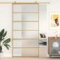 Preview: Schiebetür Golden 102,5x205 cm Matt ESG-Glas und Aluminium