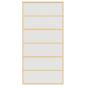 Preview: Schiebetür Golden 102,5x205 cm Matt ESG-Glas und Aluminium