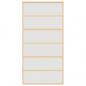Preview: Schiebetür Golden 102,5x205 cm Matt ESG-Glas und Aluminium