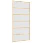 Preview: Schiebetür Golden 102,5x205 cm Matt ESG-Glas und Aluminium