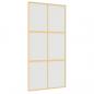 Preview: Schiebetür Golden 102,5x205 cm Matt ESG-Glas und Aluminium