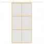 Preview: Schiebetür Golden 102,5x205 cm Matt ESG-Glas und Aluminium