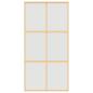 Preview: Schiebetür Golden 102,5x205 cm Matt ESG-Glas und Aluminium
