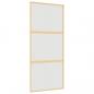 Preview: Schiebetür Golden 90x205 cm Matt ESG-Glas und Aluminium