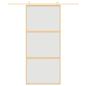 Preview: Schiebetür Golden 90x205 cm Matt ESG-Glas und Aluminium