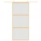 Preview: Schiebetür Golden 90x205 cm Matt ESG-Glas und Aluminium