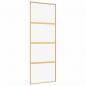 Preview: Schiebetür Golden 76x205 cm ESG-Klarglas und Aluminium