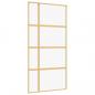 Preview: Schiebetür Golden 102,5x205 cm ESG-Klarglas und Aluminium