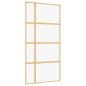 Preview: Schiebetür Golden 102,5x205 cm ESG-Klarglas und Aluminium