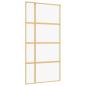 Preview: Schiebetür Golden 102,5x205 cm ESG-Klarglas und Aluminium