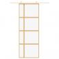 Preview: Schiebetür Golden 76x205 cm ESG-Klarglas und Aluminium