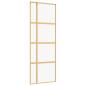 Preview: Schiebetür Golden 76x205 cm ESG-Klarglas und Aluminium