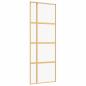 Preview: Schiebetür Golden 76x205 cm ESG-Klarglas und Aluminium
