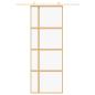 Preview: Schiebetür Golden 76x205 cm ESG-Klarglas und Aluminium
