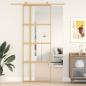 Preview: Schiebetür Golden 76x205 cm ESG-Klarglas und Aluminium