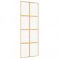 Preview: Schiebetür Golden 76x205 cm ESG-Klarglas und Aluminium