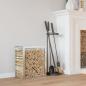 Preview: ARDEBO.de - Brennholzregal 80x28x86 cm Edelstahl