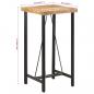 Preview: Bartisch 55x55x107 cm Massivholz Mango und Eisen