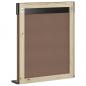 Preview: Badspiegel mit Ablage BERG Schwarz 60x12x70 cm Massivholz