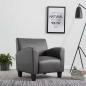Preview: Sessel Grau Kunstleder
