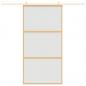 Preview: Schiebetür Golden 102,5x205 cm Matt ESG-Glas und Aluminium