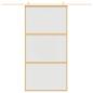 Preview: Schiebetür Golden 102,5x205 cm Matt ESG-Glas und Aluminium