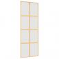 Preview: Schiebetür Golden 76x205 cm Matt ESG-Glas und Aluminium