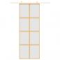 Preview: Schiebetür Golden 76x205 cm Matt ESG-Glas und Aluminium