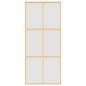 Preview: Schiebetür Golden 90x205 cm Matt ESG-Glas und Aluminium