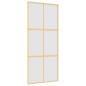 Preview: Schiebetür Golden 90x205 cm Matt ESG-Glas und Aluminium