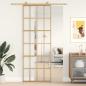 Preview: Schiebetür Golden 76x205 cm ESG-Klarglas und Aluminium