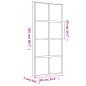 Preview: Schiebetür Golden 90x205 cm ESG-Klarglas und Aluminium