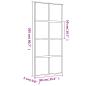 Preview: Schiebetür Golden 90x205 cm ESG-Klarglas und Aluminium