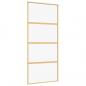 Preview: Schiebetür Golden 90x205 cm ESG-Klarglas und Aluminium