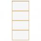 Preview: Schiebetür Golden 90x205 cm ESG-Klarglas und Aluminium
