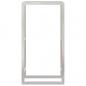 Preview: Brennholzregal 80x28x154 cm Edelstahl