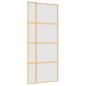 Preview: Schiebetür Golden 90x205 cm Matt ESG-Glas und Aluminium