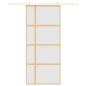 Preview: Schiebetür Golden 90x205 cm Matt ESG-Glas und Aluminium