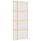 Preview: Schiebetür Golden 90x205 cm Matt ESG-Glas und Aluminium