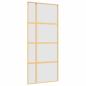 Preview: Schiebetür Golden 90x205 cm Matt ESG-Glas und Aluminium