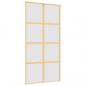 Preview: Schiebetür Golden 102,5x205 cm Matt ESG-Glas und Aluminium
