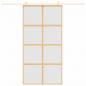 Preview: Schiebetür Golden 102,5x205 cm Matt ESG-Glas und Aluminium