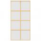 Preview: Schiebetür Golden 102,5x205 cm Matt ESG-Glas und Aluminium